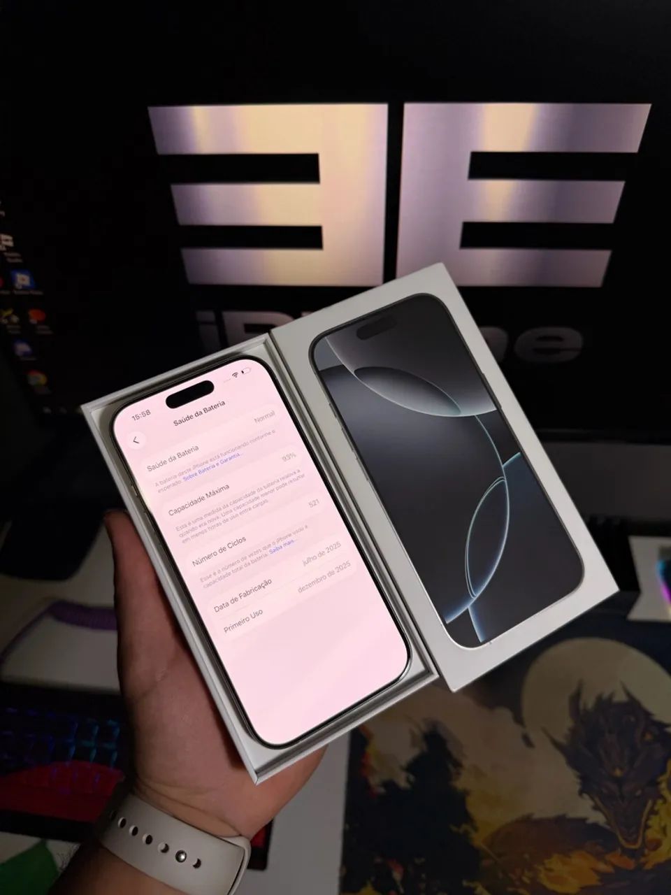 IPHONE 16 PRO 128GB BRANCO - Foto 4