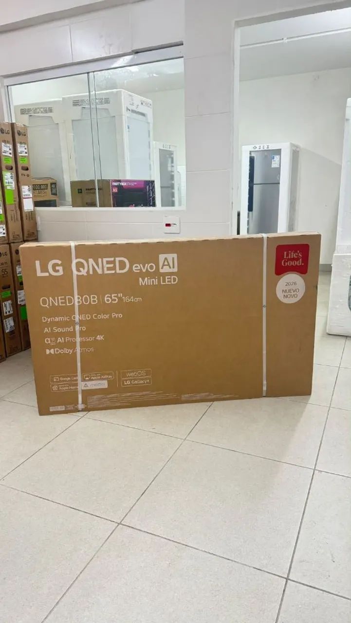 Smart TV LG QNED evo Mini LED AI 4K QNED80 65 polegadas 2026<br>