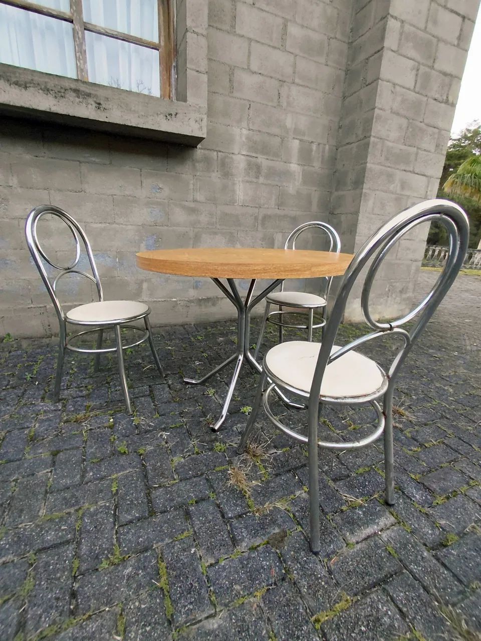 Conjunto Modernista Space Age - Metal e Madeira - Design  - Foto 4
