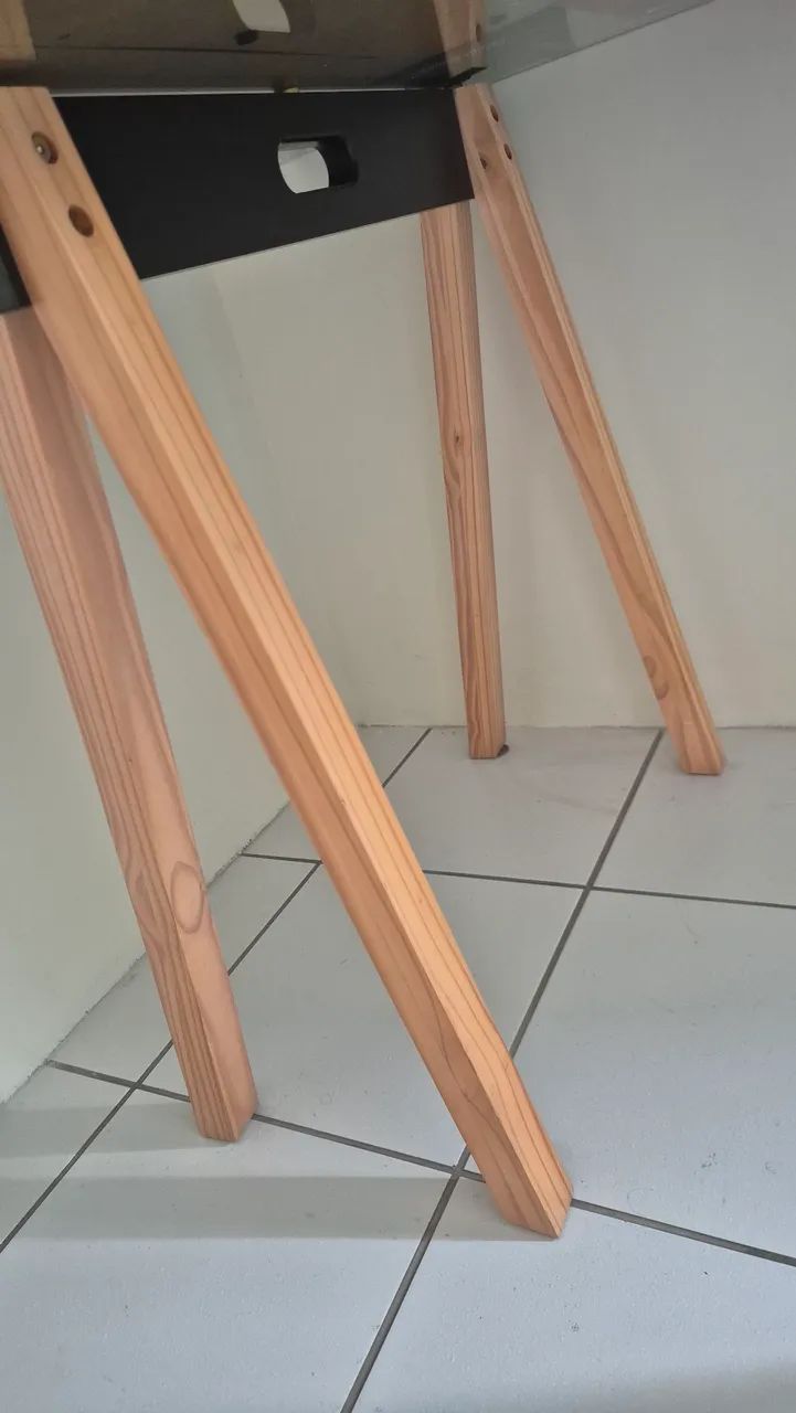 Mesa de vidro: 1,27 X 0,75 - Foto 3