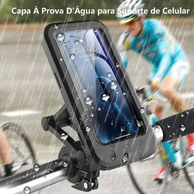 Suporte Para Celular Moto/bike Prova De Chuva - Foto 3