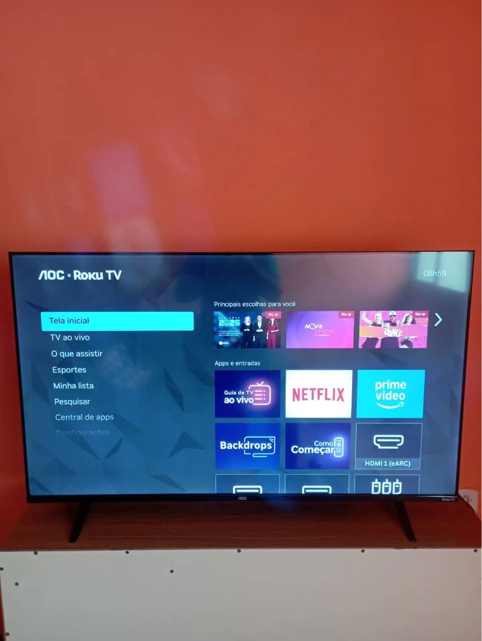 Televisão 55 polegadas 