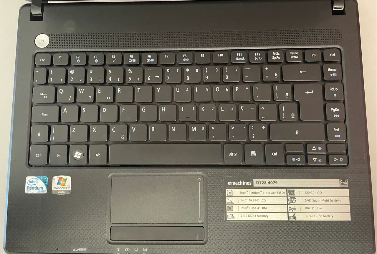 Notebook emachines D728-4079. - Foto 3