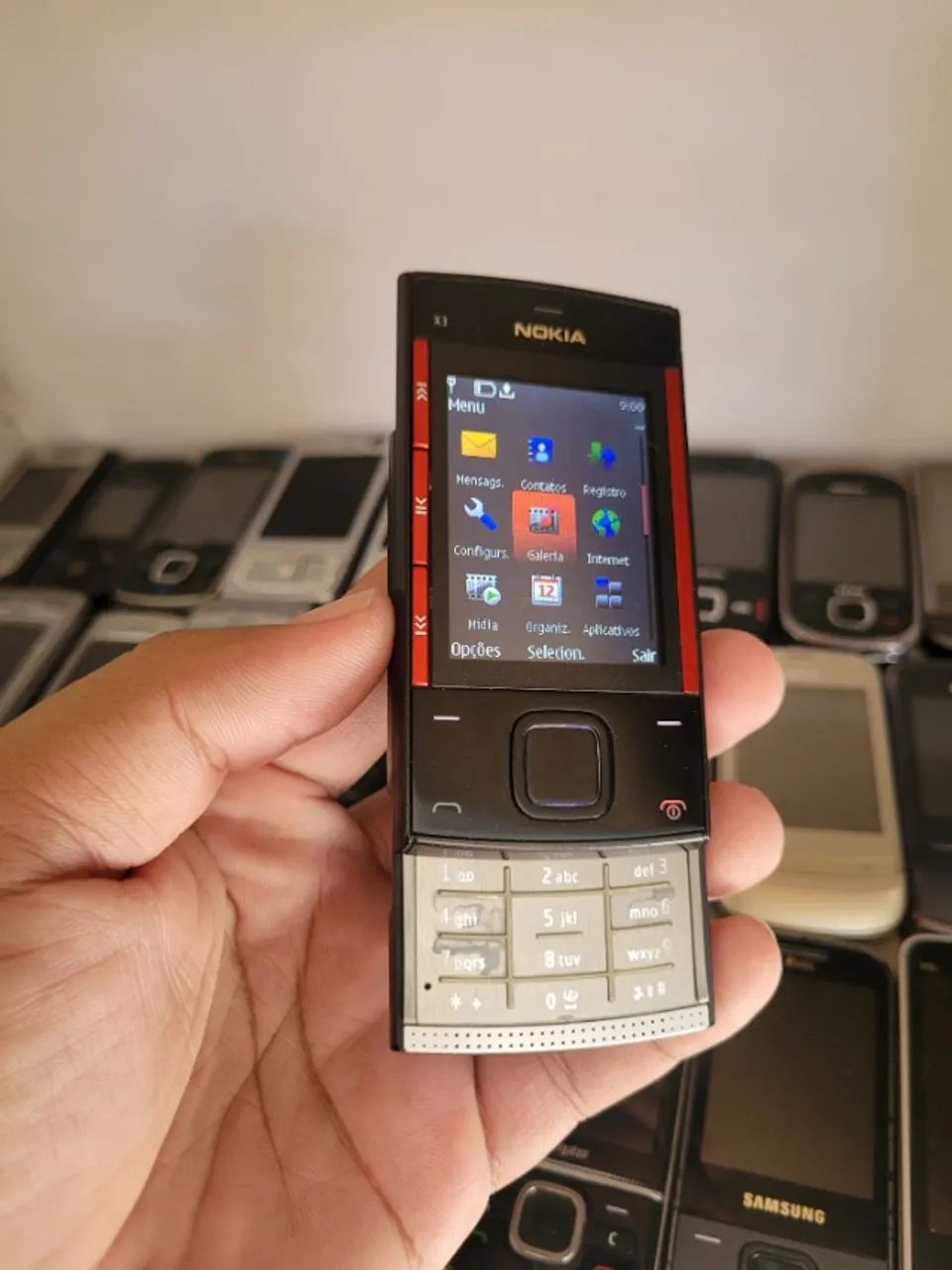 Nokia X3 Music Black/Red - Clássico Slider Retrô - Item de Coleção - Foto 3