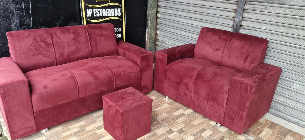CONJUNTO DE SOFA + FRETE GRÁTIS  - Foto 4
