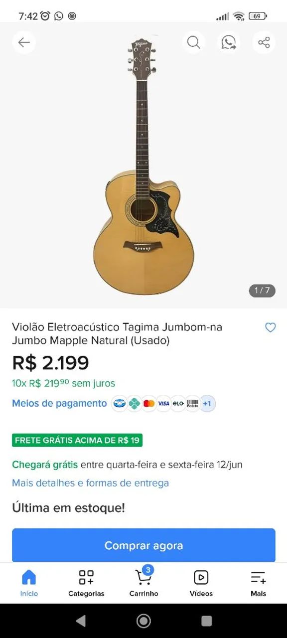 Violão Tagima Acústico
