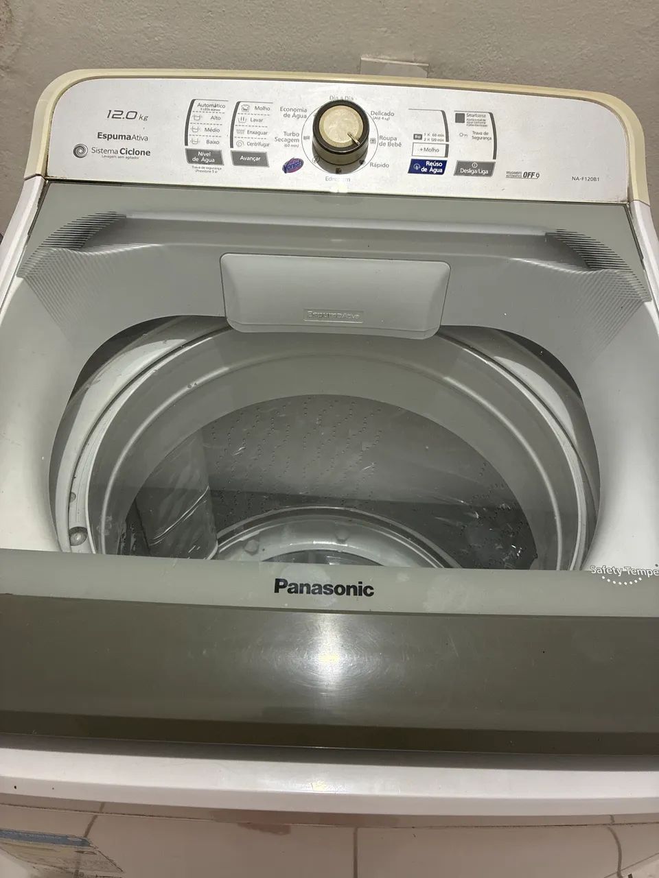 Panasonic 12 KG placa queimada 