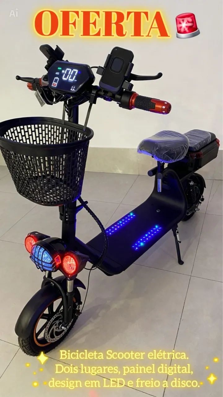 Bicicleta scooter elétrica  - Foto 5