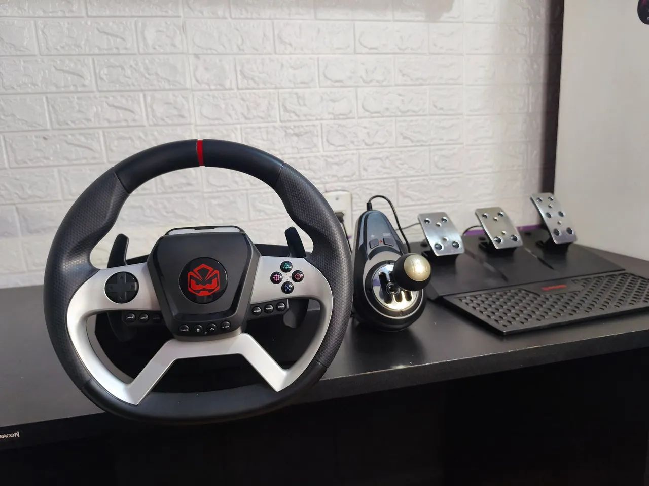 VOLANTE GAMER COMPLETO - Foto 3