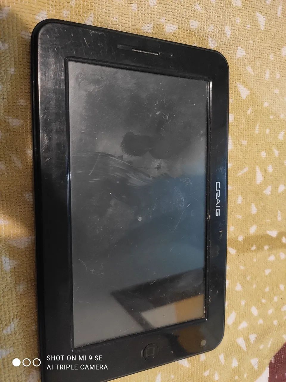 Tablet Craig, lê anúncio 