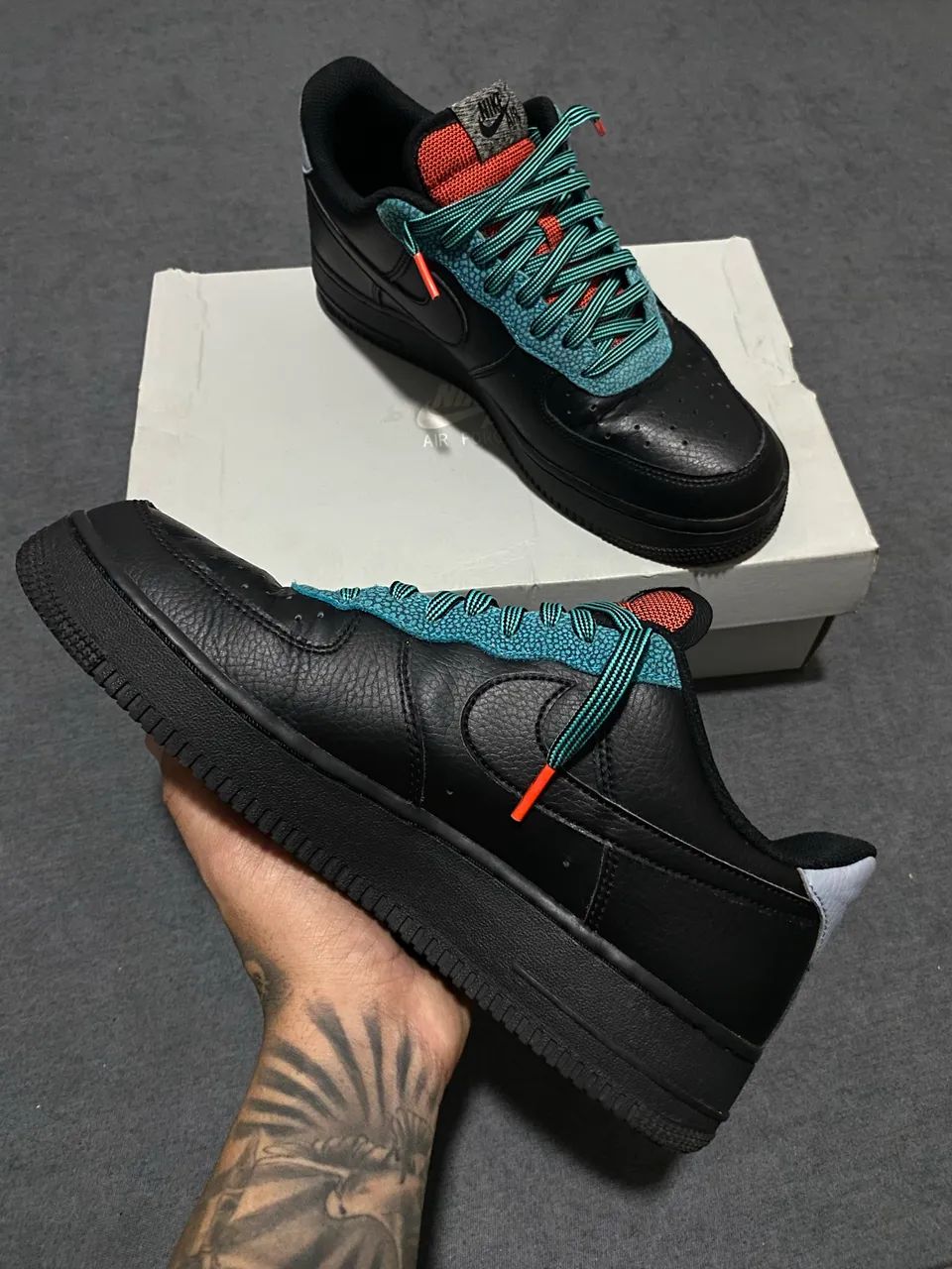 Tênis air force 1 obsidian black mist