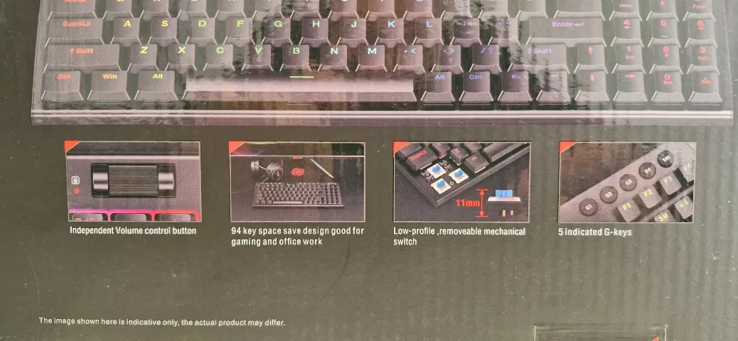 Teclado Mecânico Redragon TKL Low Profile - Foto 3