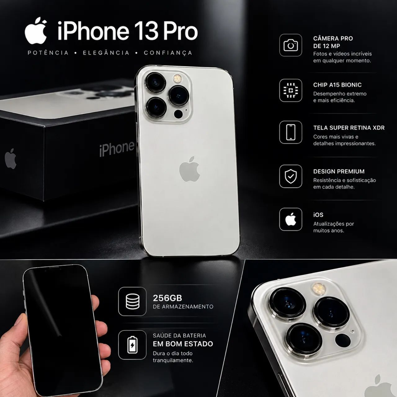 iPhone 13 Pro 256GB? -OPORTUNIDADE  - Foto 3