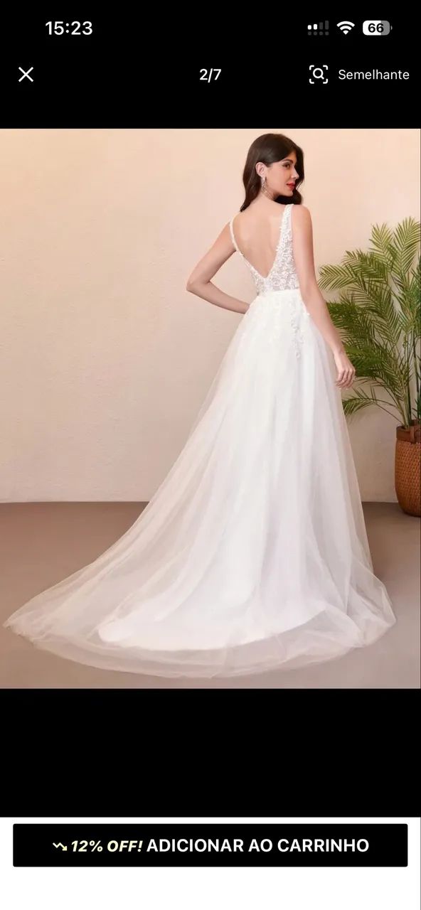 Vestido de noiva novo - Foto 5