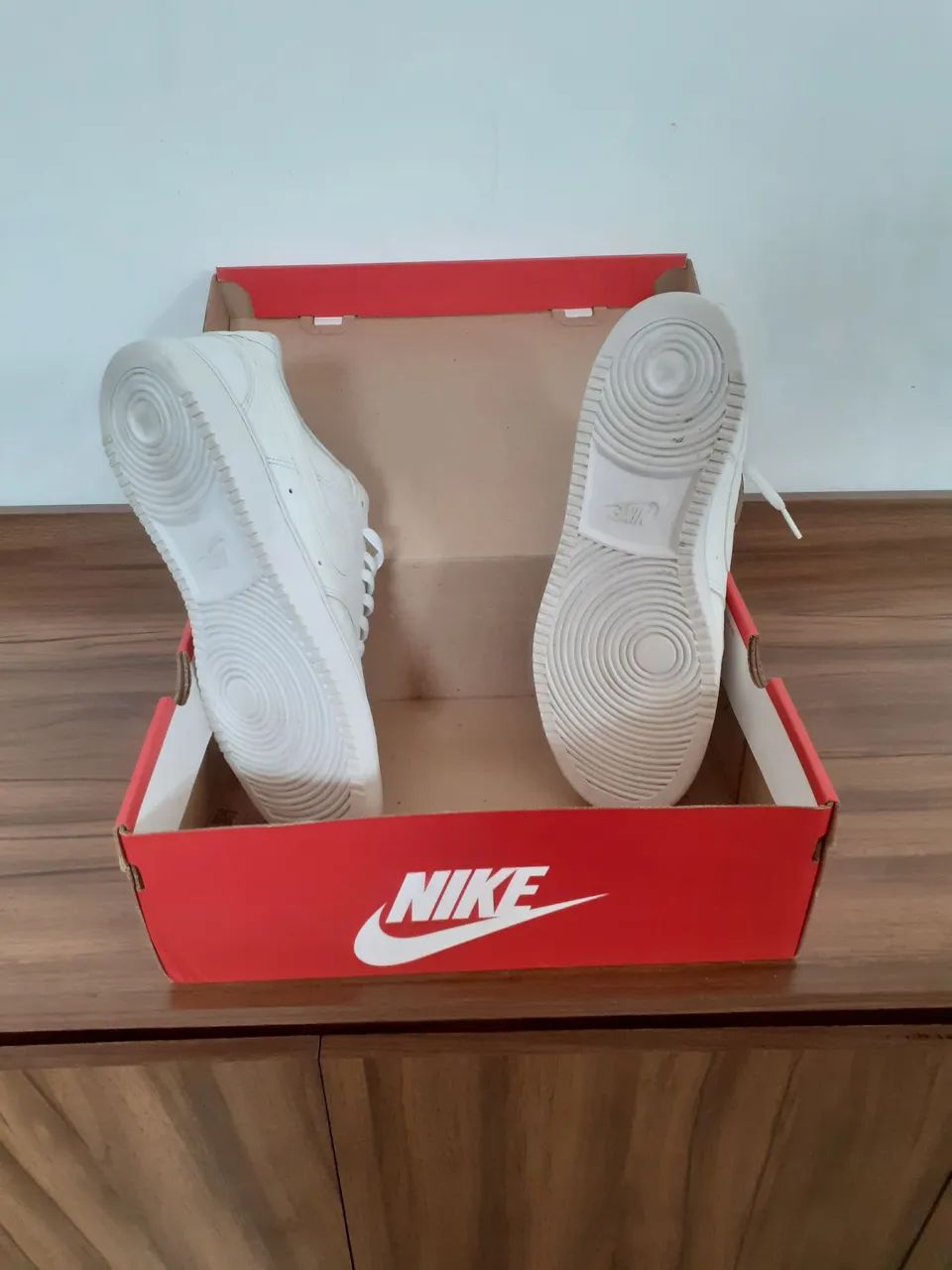Tênis nike original branco court vision 43 - Foto 4