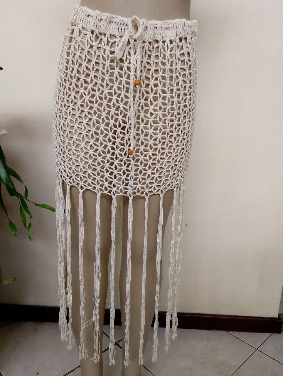 Peça de crochê 