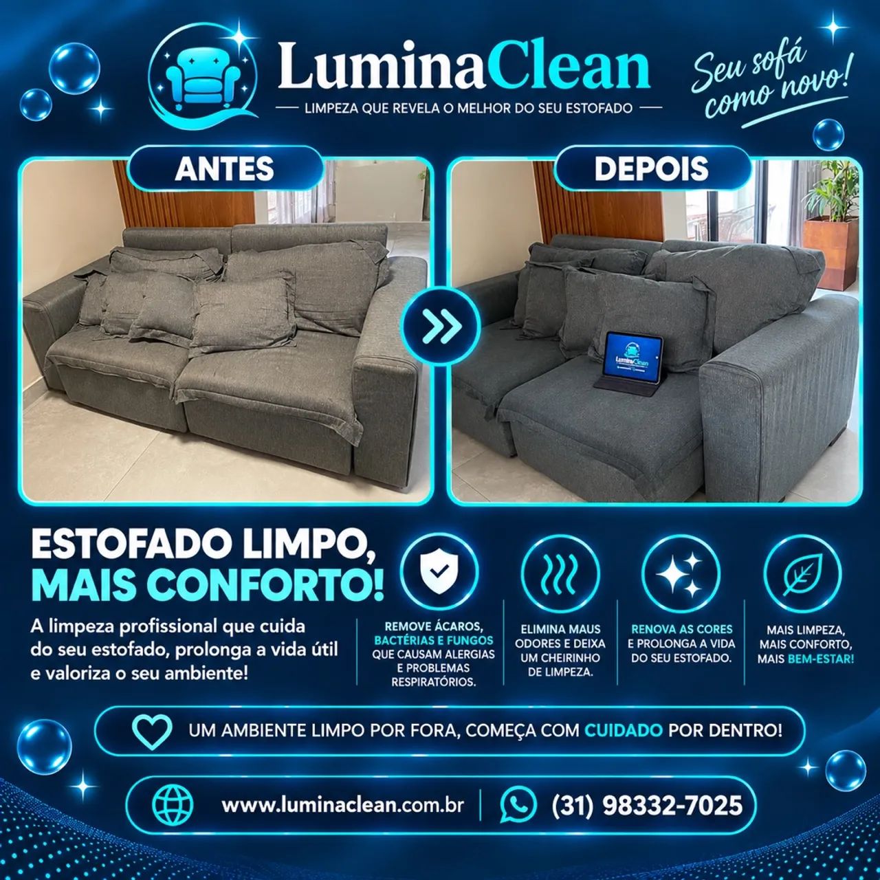 Limpeza de estofados - Foto 2