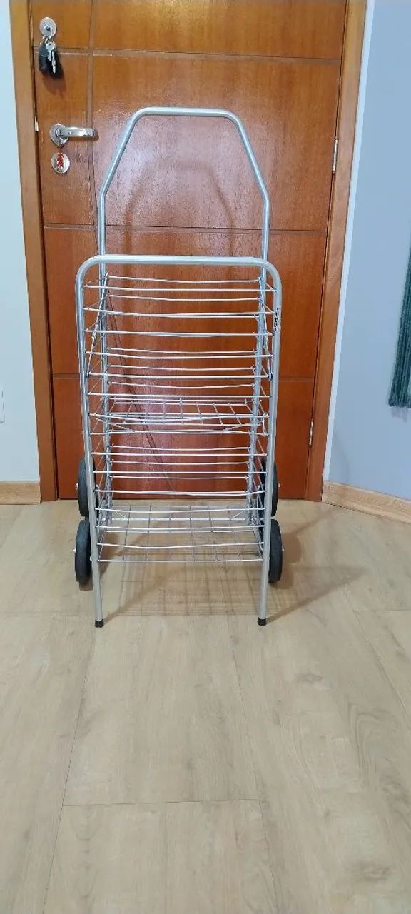 Carrinho de feira com 3 rodinhas - Foto 2