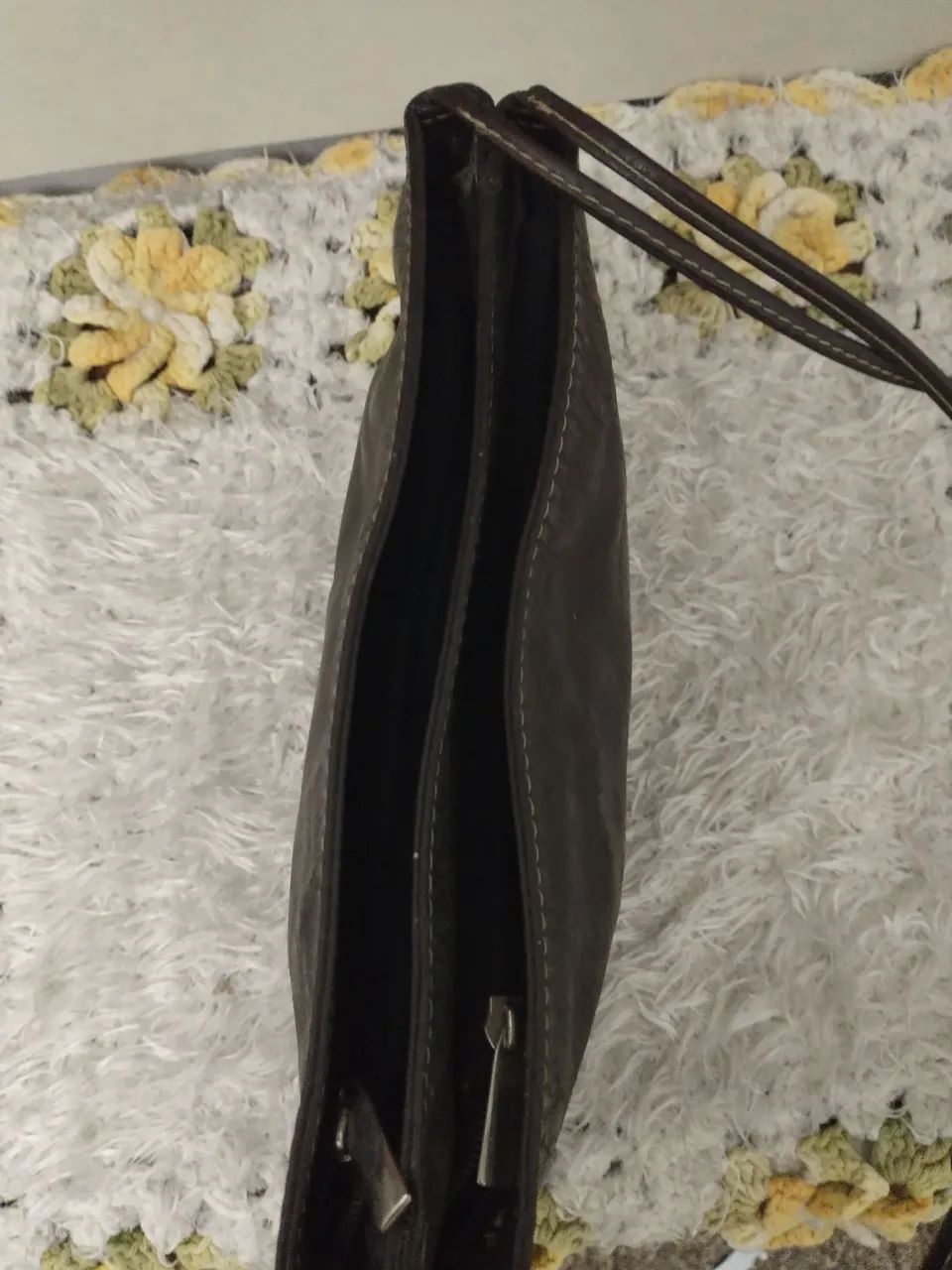 Bolsa couro legítimo  - Foto 4