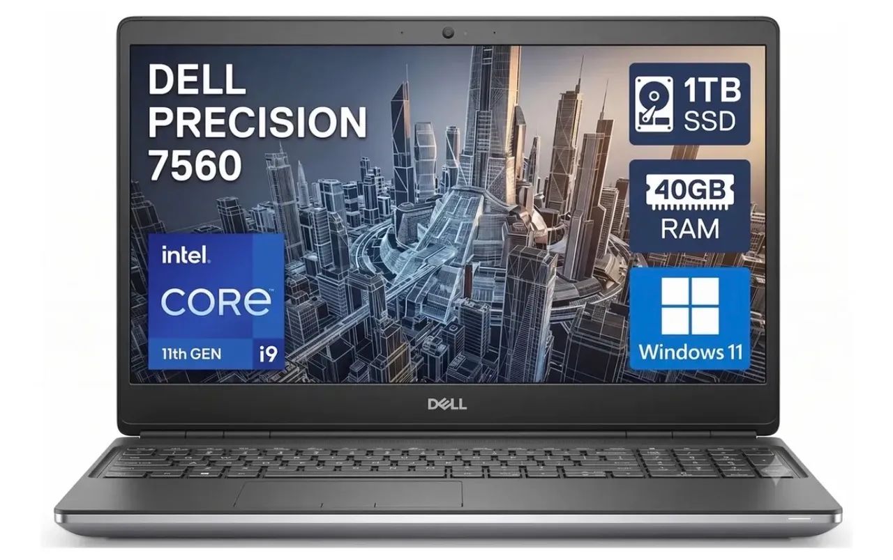 Dell Precision 7560 Workstation 40gb 1T SSD