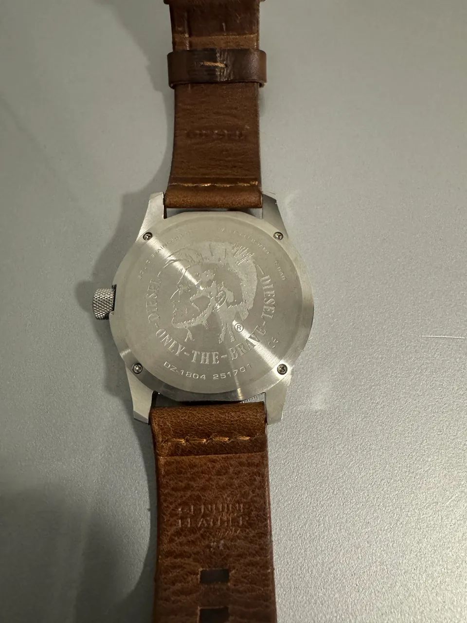 Relogio diesel pulseira de couro dz1804 original - Foto 3