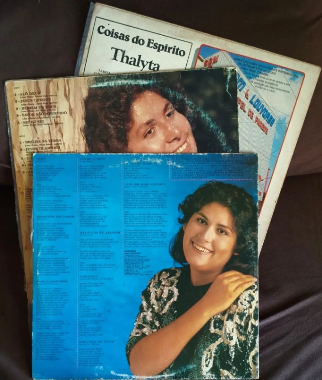 Lote 3 Lps Discos De Vinil Gospel Evangélico - Thalyta - Foto 2
