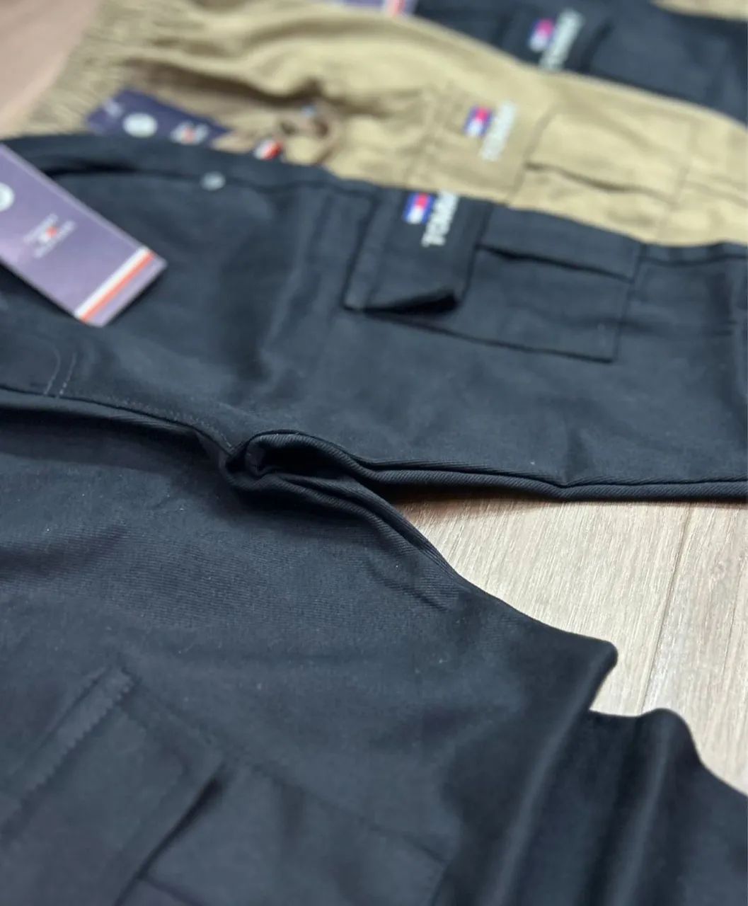 Calça cargo infantil masculina, nova e cheia de estilo. - Foto 2
