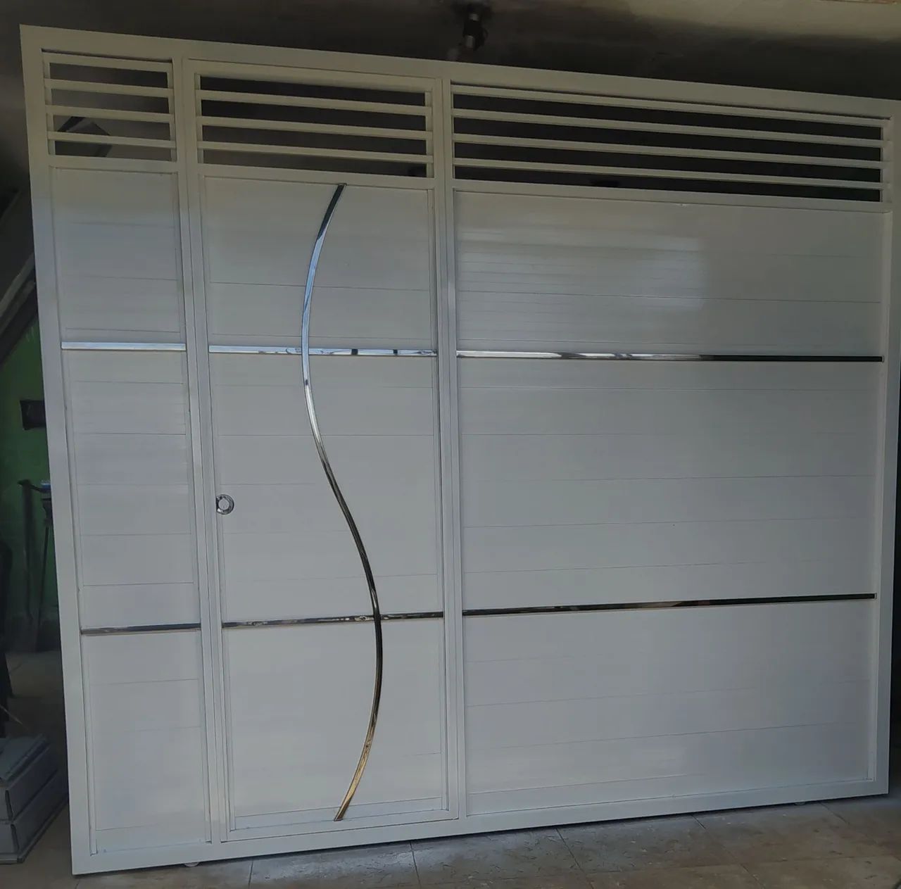 Portão Alumínio vasado 