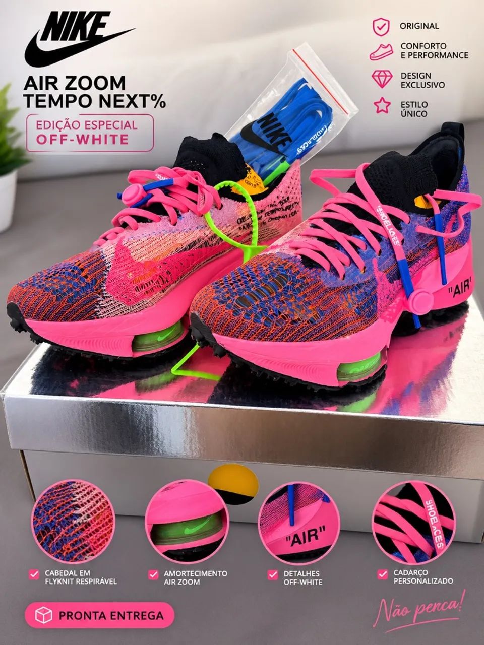 Tênis Nike Zoom edição Off White - Foto 2