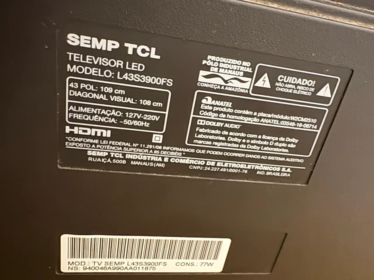 Smart Tv Semp TCL 43 - Foto 3