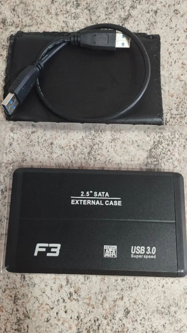 HD EXTERNO 500GB USB 2.0 3.0 (CASE + HD 500GB) - Foto 2