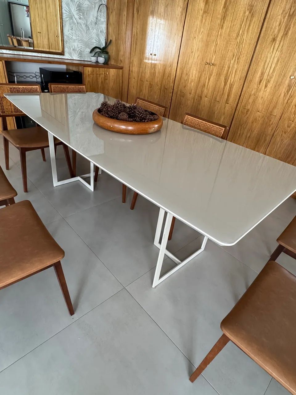 Mesa de jantar laca off white - Foto 2