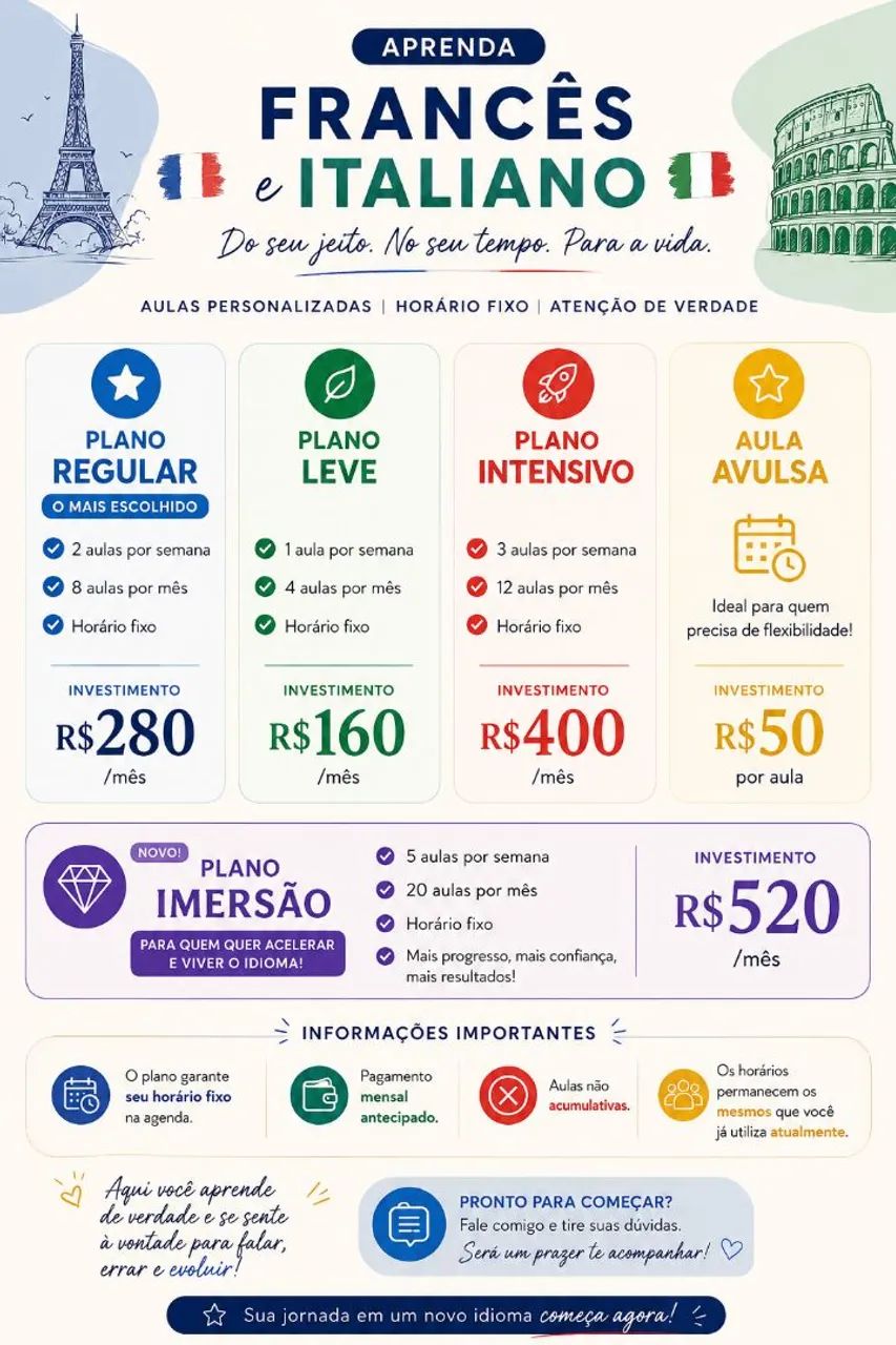 Aulas francês e italiano  - Foto 2