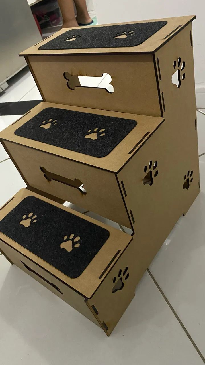 Escada de MDF para Cachorros e outros animais - Foto 2