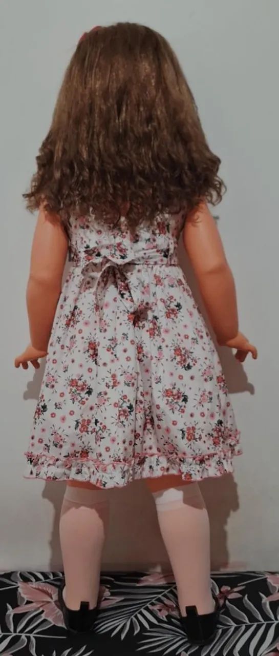 Boneca amiguinha da estrela vestido florido - Foto 3