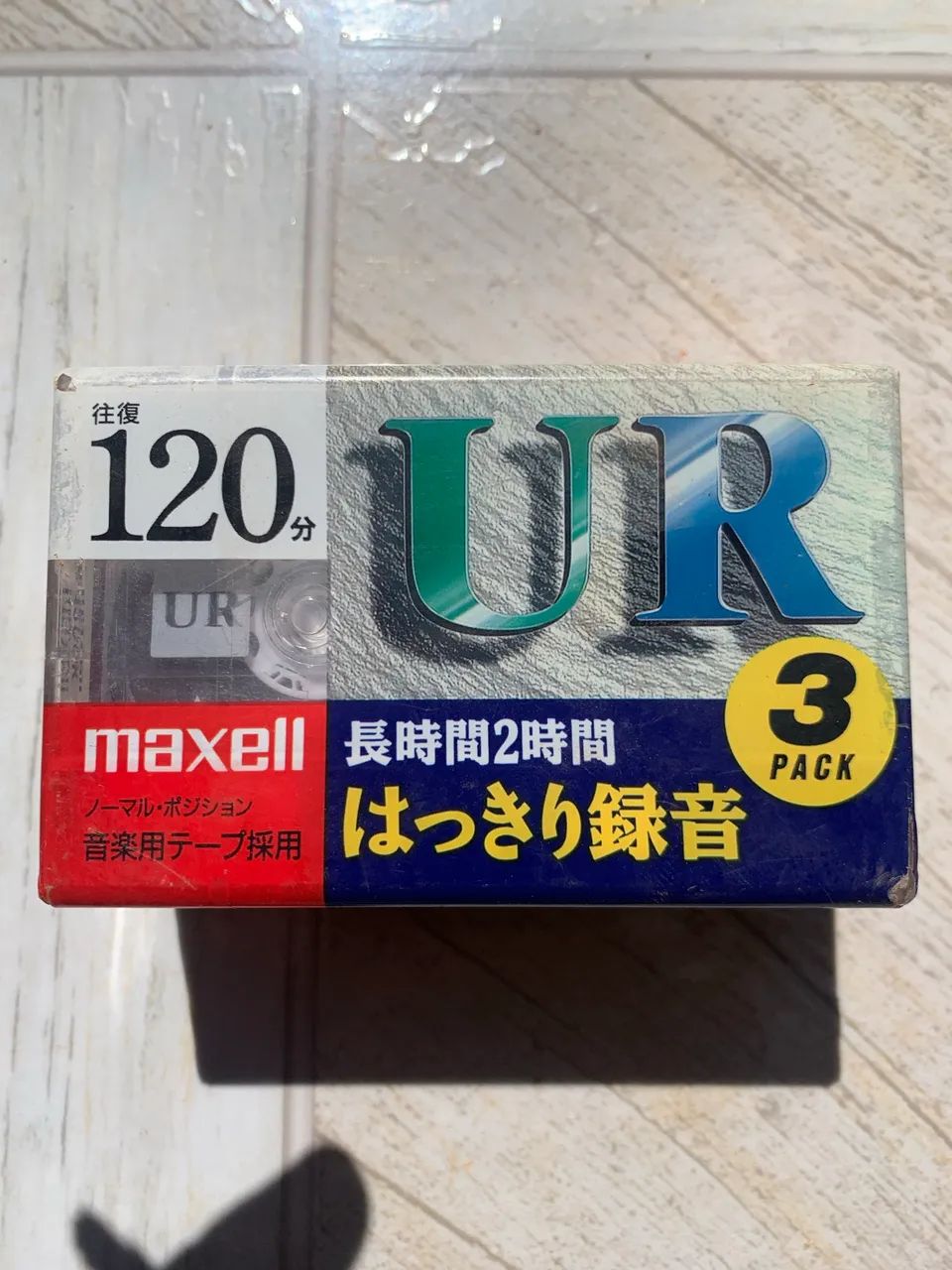 Fitas Cassete Maxell UR 120min - Kit com 3 (Lacrado)