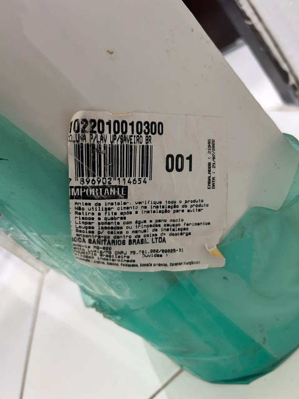 Coluna para lavatório de banheiro - Foto 3