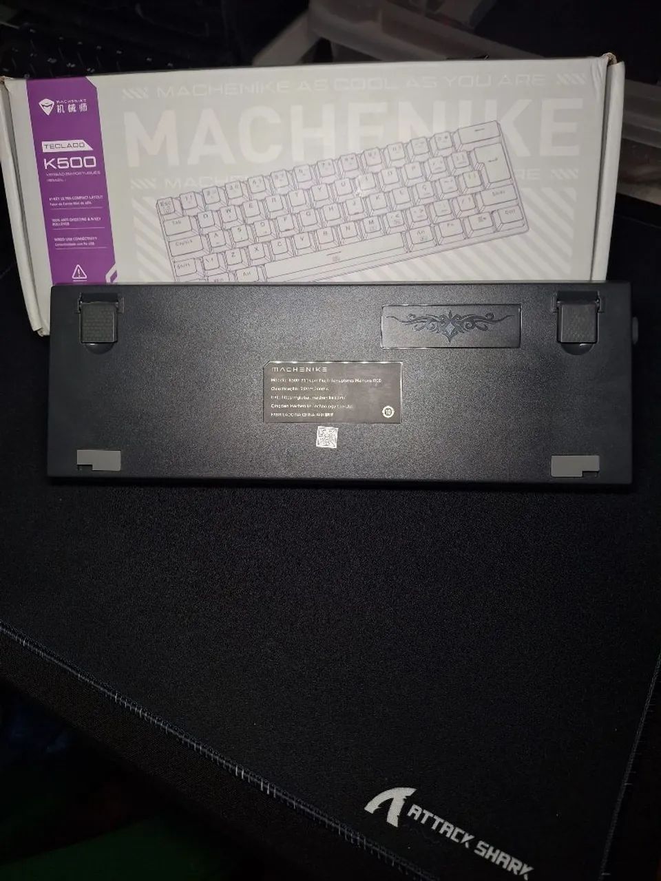Teclado Mecânico Machenike K500B61 ABNT2 (Switch Marrom) - Foto 4