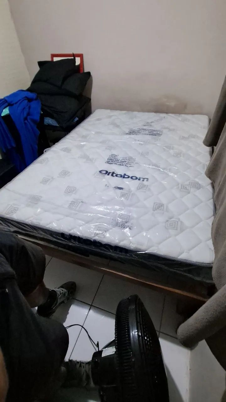Colchão Ortobom casal no plástico. - Foto 4