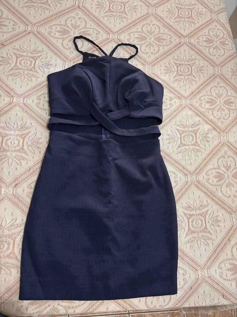 Vestido azul marinho