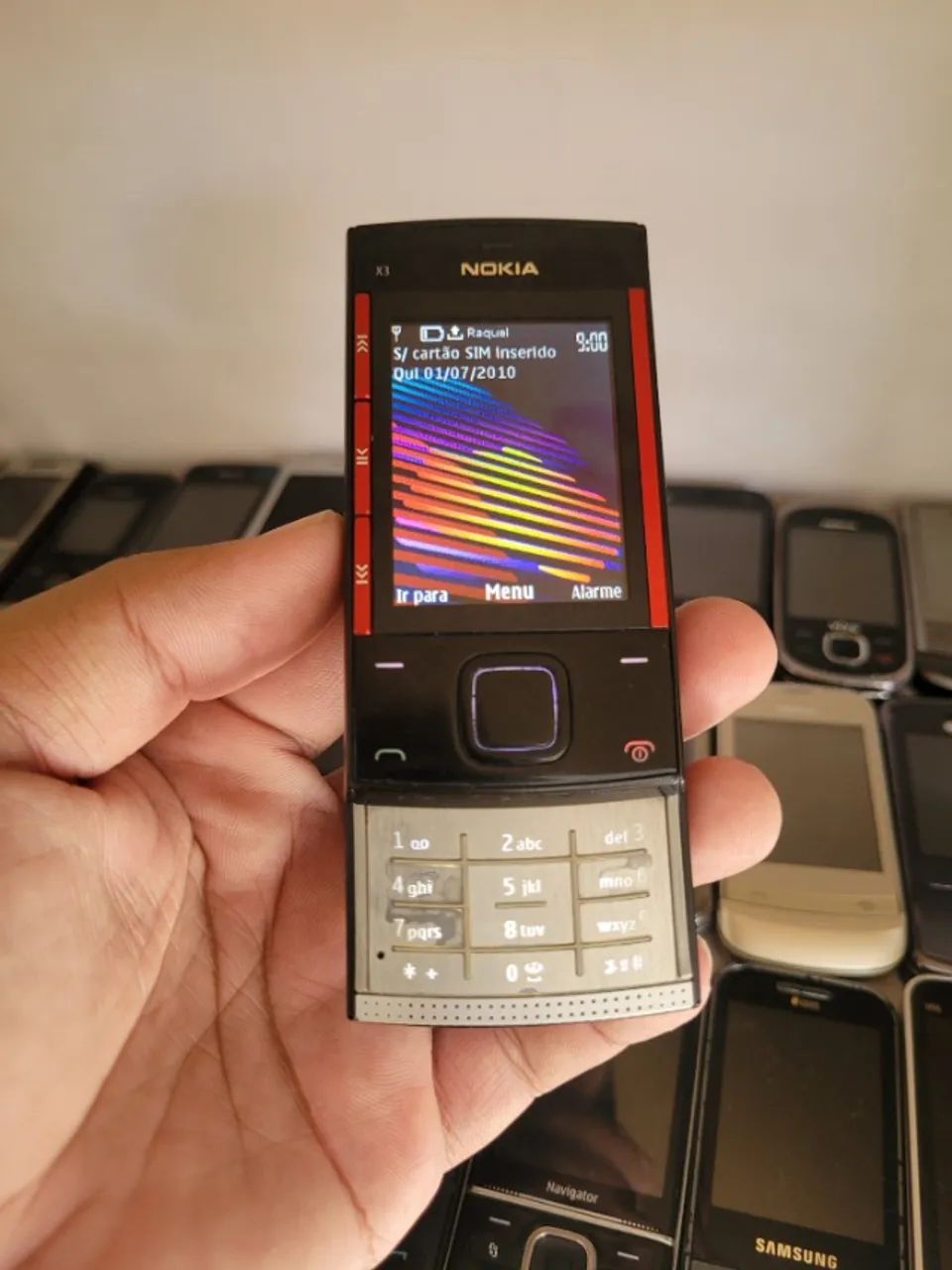 Nokia X3 Music Black/Red - Clássico Slider Retrô - Item de Coleção - Foto 5
