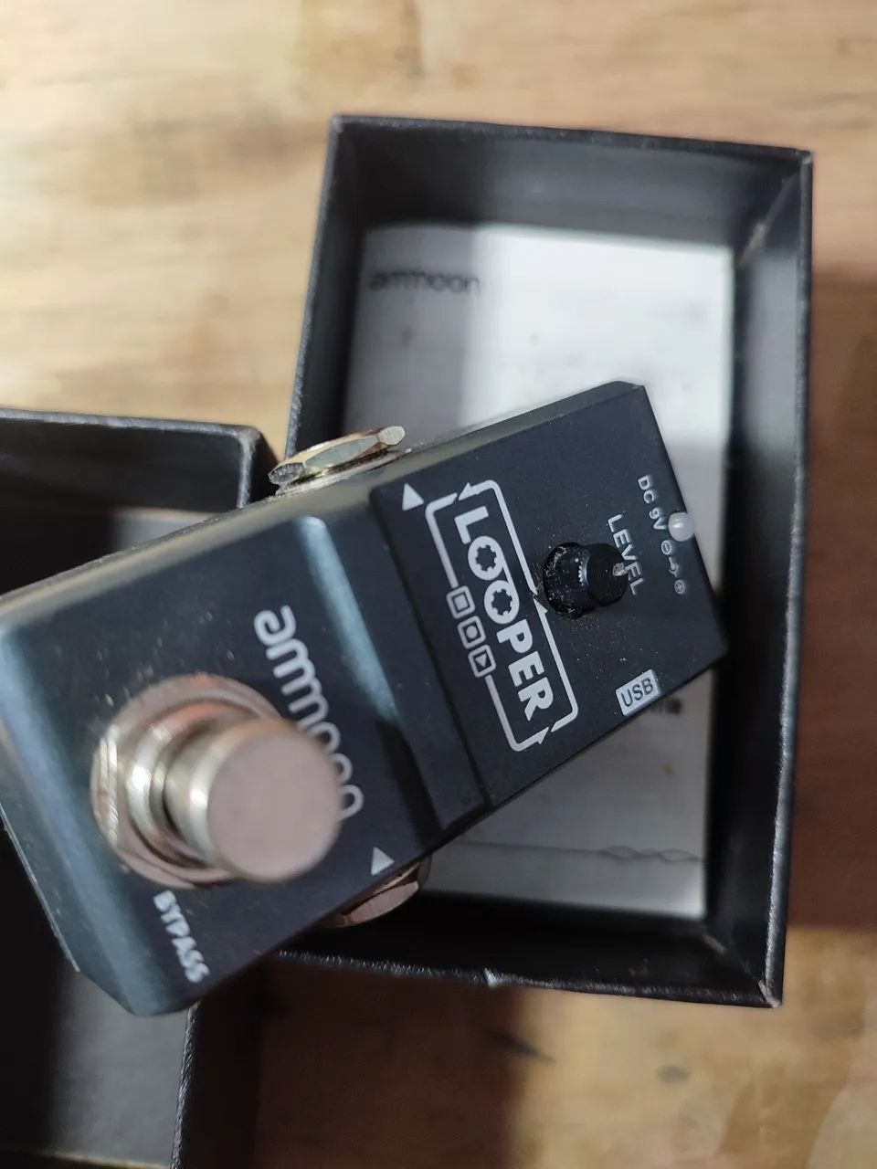 Pedal Looper Nano Ammoon com caixa e manual. - Foto 5