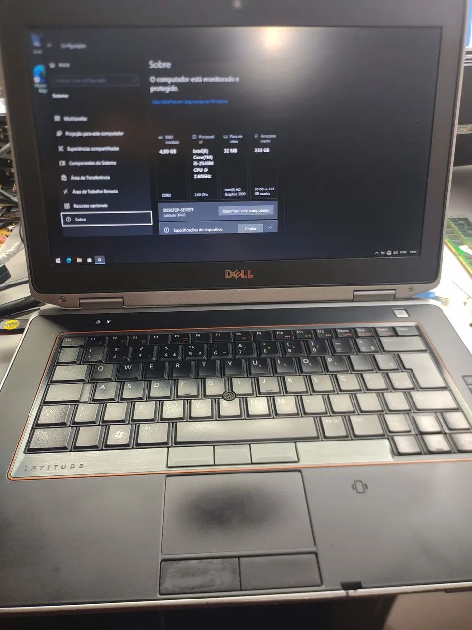 Dell latitude i5 geração 2 4 ram SSD 240