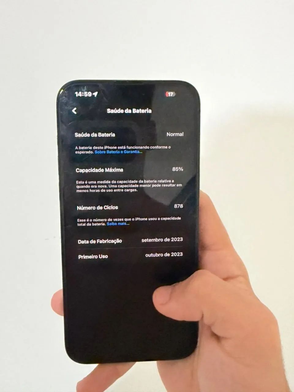 iPhone 15 Pro Max - Bateria 85% - 100% Original + Brindes + Garantia - Foto 2