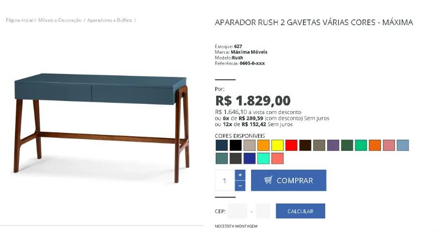 Aparador Rush 2 Gavetas - Foto 4
