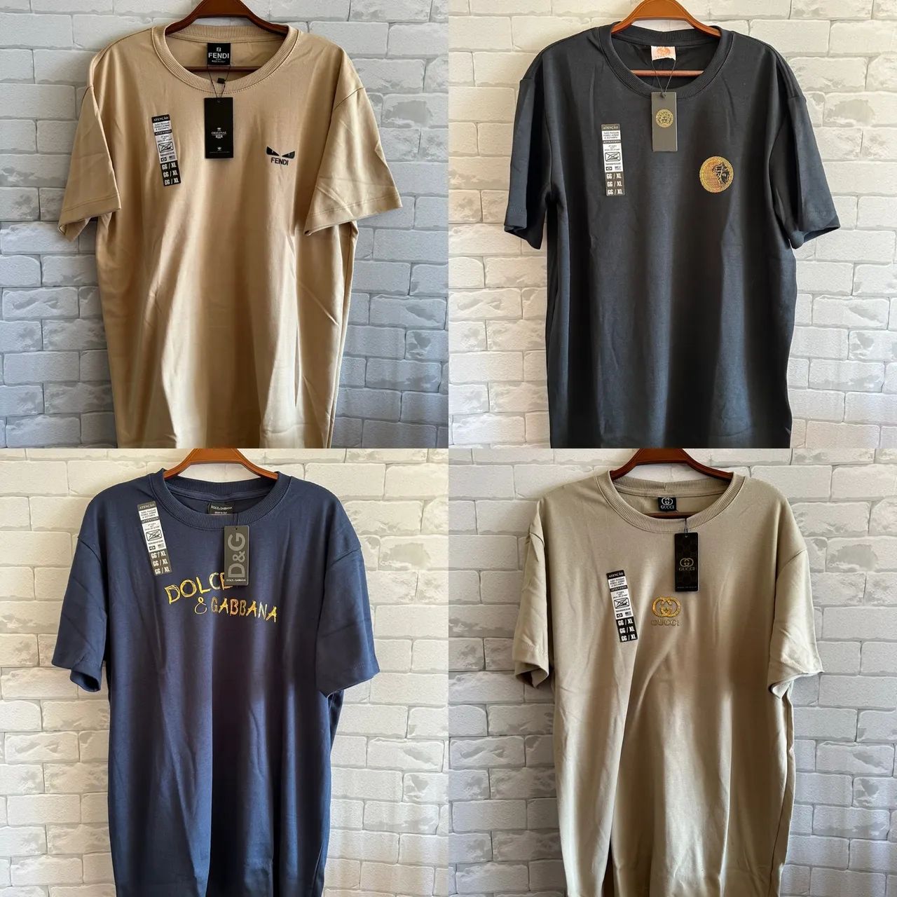 Kit com 15 Camisetas Masculinas - Tamanhos Variados  - Foto 2
