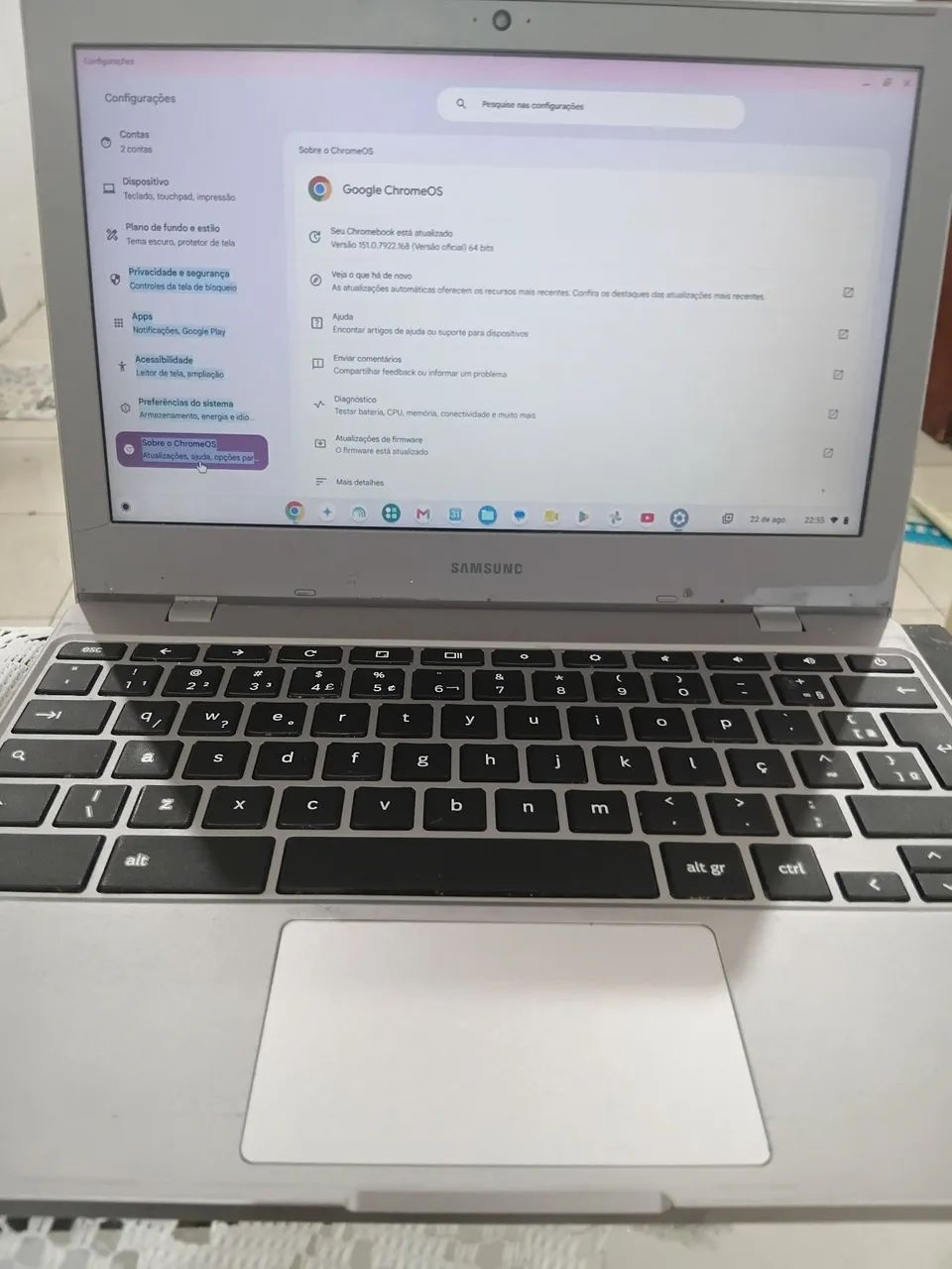 Notebook  Samsung usado em boas condições..valor 600 - Foto 2