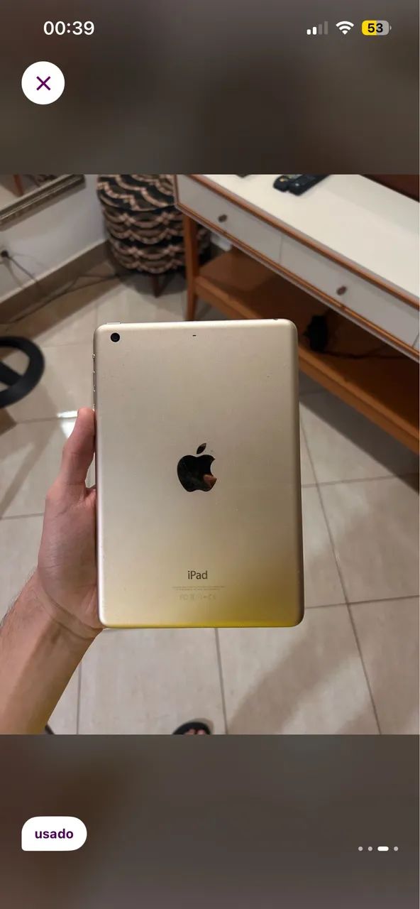 iPad mini 3 - 64gb armazenamento (necessita de troca de tela)