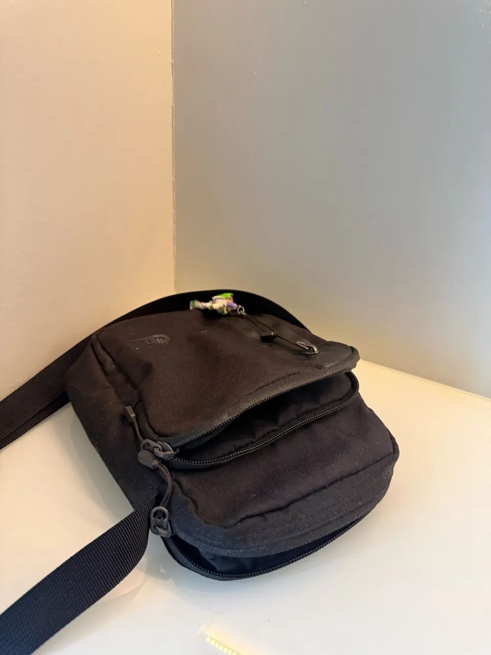 Bolsa Transversal Nike Preta Shoulder Bag Original - Foto 3
