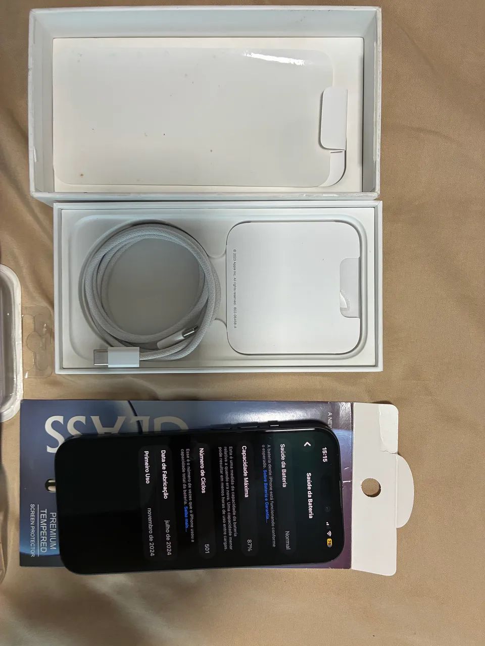 iPhone 15 128gb - Preto Bom estado  - Foto 2